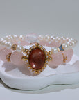 Pink lepidolite Bracelet