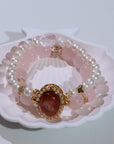 Pink lepidolite Bracelet