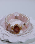 Pink lepidolite Bracelet