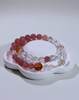 Strawberry Quartz Bracelet - Dou_Crystal jewelry