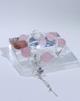 Rose Quartz Bracelet - Dou_Crystal jewelry