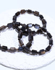Black Gold Backbone Crystal Bracelet