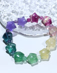Fluorite star Crystal Bracelet