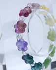 Fluorite Flower Crystal Bracelet