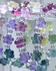 Fluorite Flower Crystal Bracelet