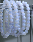 Blue vein agate Crystal Bracelet