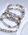 Rutile Colorful free form Crystal Bracelet