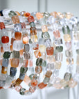 Rutile Colorful free form Crystal Bracelet