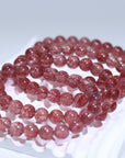 Strawberry quartz Crystal Bracelet