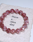 Pink Emerald Crystal Bracelet
