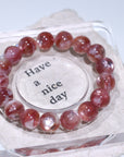 Pink Emerald Crystal Bracelet
