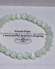 Green kunzite Crystal Bracelet