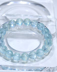 Green Aquamarine Crystal Bracelet