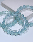 Green Aquamarine Crystal Bracelet
