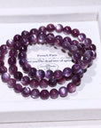 Pink Lepidolite Crystal Bracelet