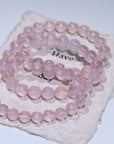 Pink Morganite Crystal Bracelet