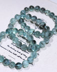 Green Aquamarine Crystal Bracelet