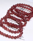 Strawberry Quartz Crystal Bracelet