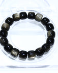 Silver Obsidian Crystal Bracelet