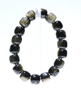 Silver Obsidian Crystal Bracelet