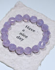 Levander moon stone Crystal Bracelet