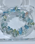 Morganite Free Form Crystal Bracelet