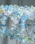 Morganite Free Form Crystal Bracelet