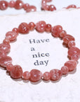 Rhodochrosite Crystal Bracelet
