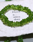 Peridot Crystal Bracelet