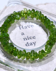 Peridot Crystal Bracelet