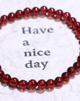 Garnet Crystal Bracelet