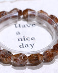 Purple Titanium Auralite 23 Crystal Bracelet