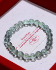 Green Aquamarine Crystal Bracelet