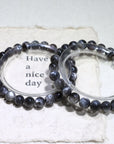 Black Gold Backbone Crystal Bracelet