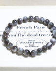 Black Gold Backbone Crystal Bracelet