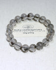 Silver Titanium Crystal Bracelet