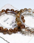 Copper Rutile Crystal Bracelet