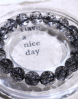 Black Rutile Crystal Bracelet