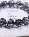 Black Rutile Crystal Bracelet