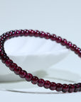 Purple abacus  garnet bracelet