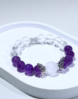 Amethyst Bracelet   white garden