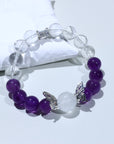 Amethyst Bracelet   white garden