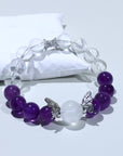 Amethyst Bracelet   white garden
