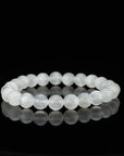 White Selenite Bracelet - Dou_Crystal jewelry