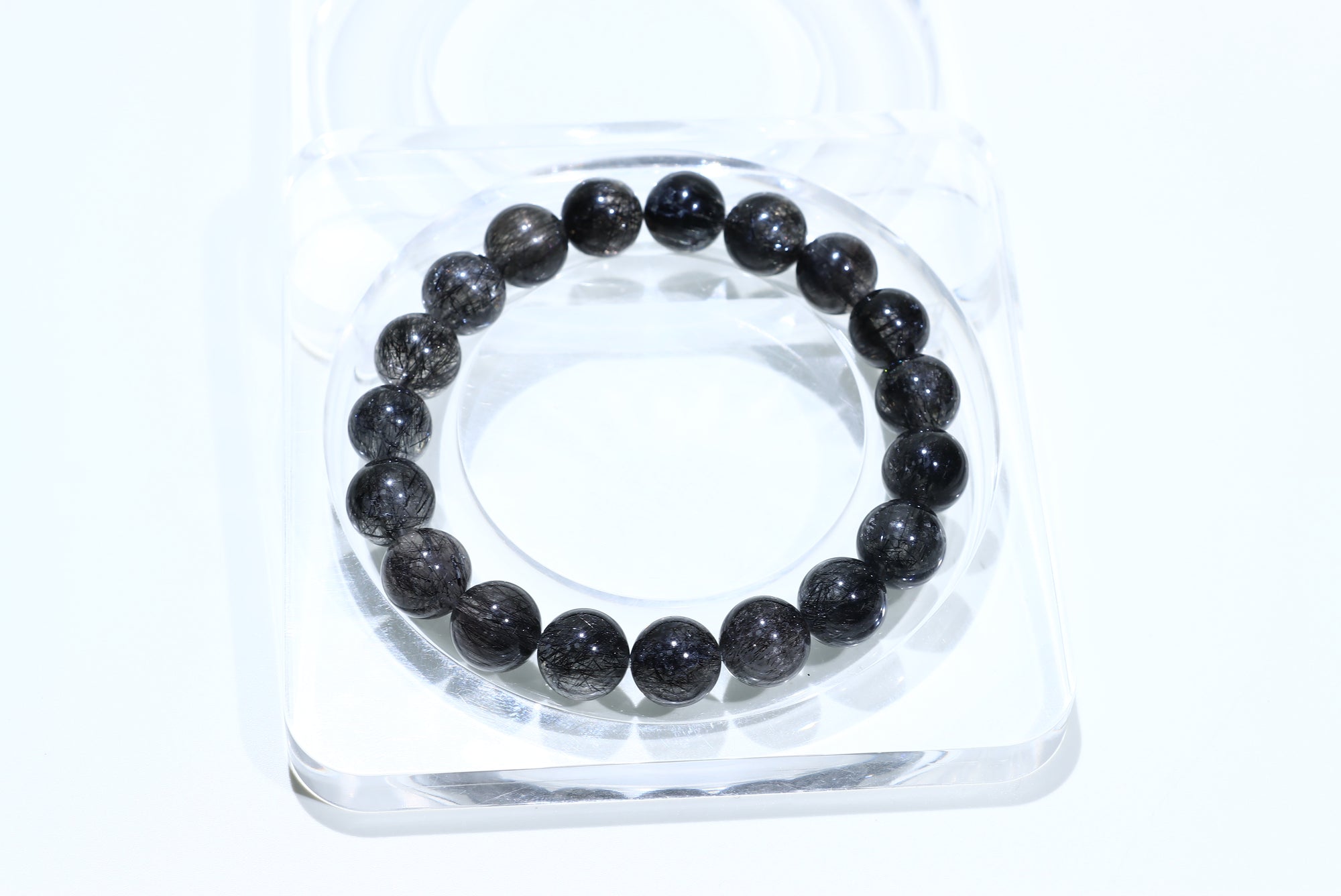 Black Rutile Crystal Bracelet