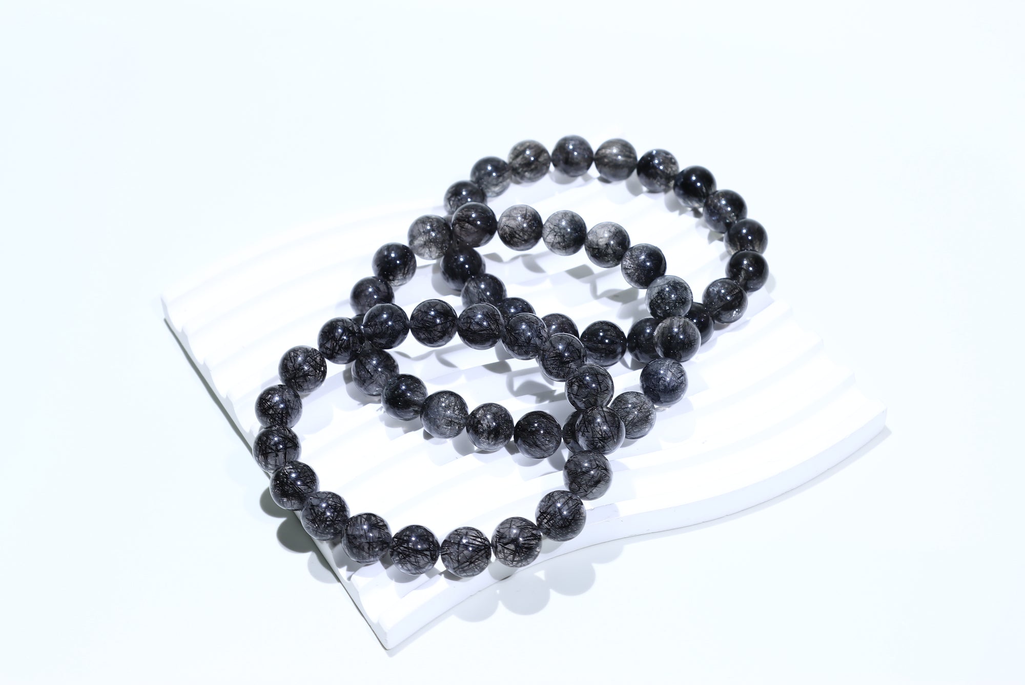 Black Rutile Crystal Bracelet
