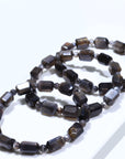 Black Gold Backbone Crystal Bracelet