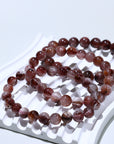 Pink Rutile Crystal Bracelet