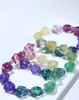 Fluorite star Crystal Bracelet