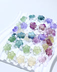 Fluorite Flower  Crystal Bracelet